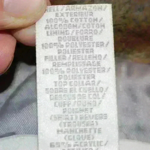 VINTAGE 90s Liz Claiborne Jean Faux Fur Cuff Collar Chore Trucker Coat Women XL - Picture 6 of 16